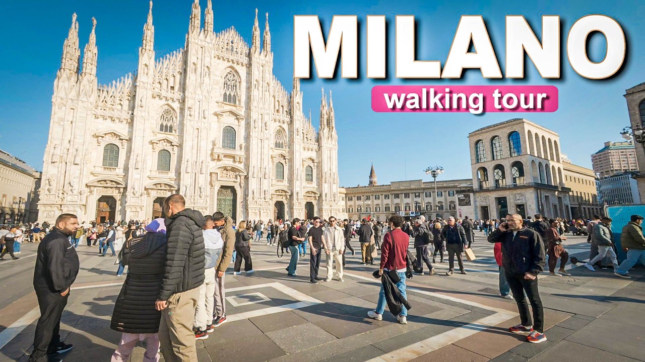 Milan, Italy 🇮🇹 4K60 Walking Tour | Duomo, Galleria, La Scala & Sforza Castle