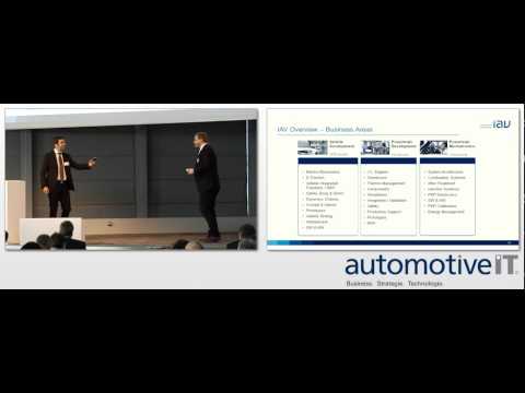 automotiveIT-Kongress 2015: Benedikt Schonlau (IAV) und Swen Postels (HP)