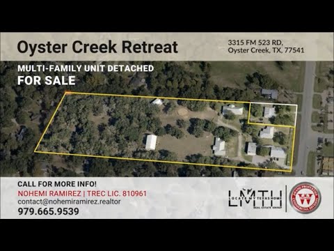 "Prime Oyster Creek Retreat FOR SALE-- Huge Development Potential!