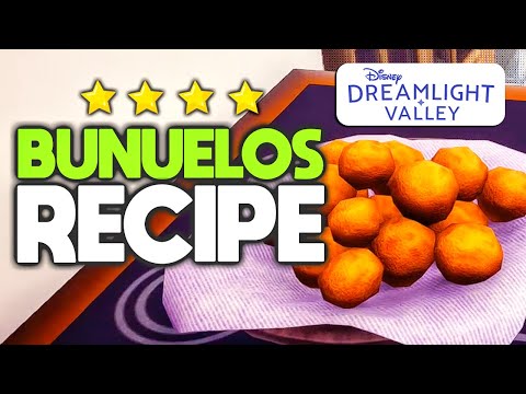How to Make Buñuelos Recipe - Disney Dreamlight Valley Update 3 (⭐⭐⭐⭐ Meal)