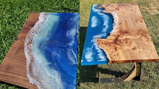 APRENDA  A FAZER MESA de MADEIRA com RESINA EPOXI - river table - VEJA O VÍDEO