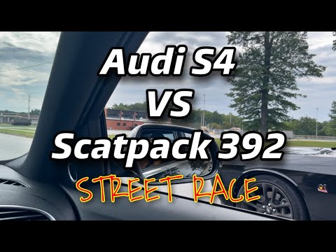 Audi S4 vs Scatpack 392 Dig Street Race