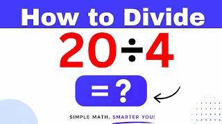 20÷4  Divide 20 by 4 - Long division Method