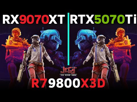 RX 9070 XT vs RTX 5070 Ti | Ryzen 7 9800X3D | Tested in 15 games