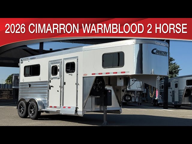 Preview image of 2026 Cimarron Norstar Warmblood 2 Horse Straight Load Gooseneck youtube video