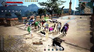 [黒い砂漠PS4]初心者マングーの冒険　＃3   PPFvsポテチ　ギルド交流戦！！エラー落ち続きです
