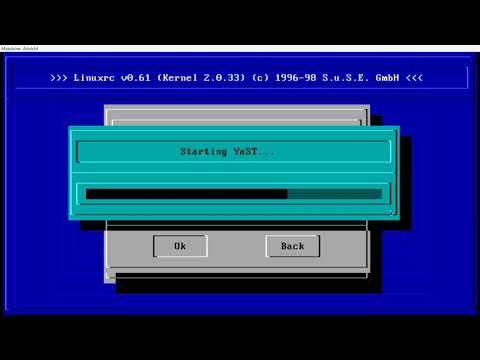 S.u.S.E. Linux 5.2 QEMU installation (2019)