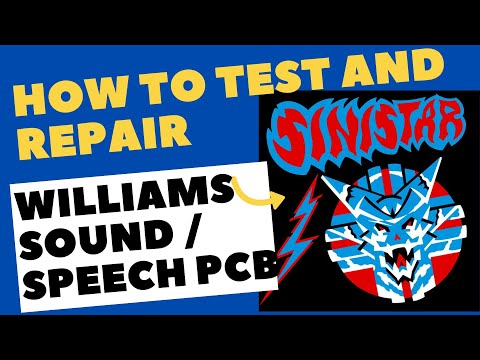 Williams Sinistar Sound and Speech Board Test & Repair