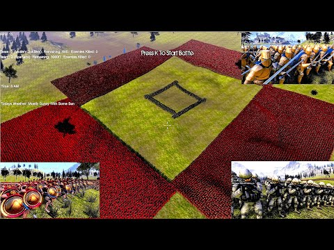 Can 100 Golden Knights Save 500 Modern Soldiers from 40K Spartans? UEBS