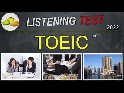TOEIC Listening Test 01. TOEIC Asia set. Thailand examination 2023.
