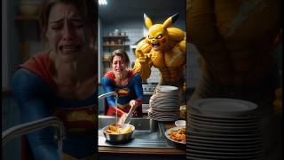 bodybuilder pikachu bullied everyone #shorts