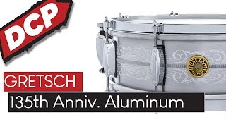 Video thumbnail for Gretsch 135th Anniversary Solid Aluminum Snare Drum 14x5 by Drum Center of Portsmouth