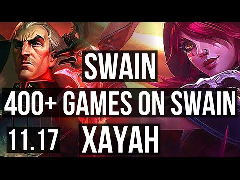 SWAIN & Pyke vs XAYAH & Sona (ADC) | Rank 1 Swain, 8/3/16, 400+ games | NA Challenger | v11.17