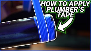 How to Apply Teflon Tape/Plumber
