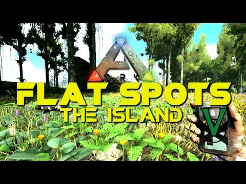 ARK Flat Base Locations Island Map! | Easier Base Building PVE PVP | ARK: Survival Evolved