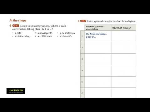 New Headway Pre-intermediate (5th Edition) | Unit 4 - Audio 4.7| At the shops