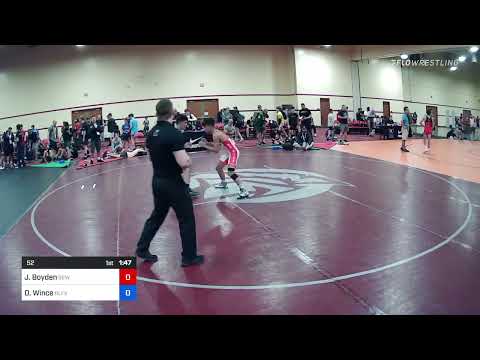 52 Lbs Round Of 32 - Josiah Boyden, Betterman Elite Wrestling Vs Dj Wince, Black Fox Wrestling Aca