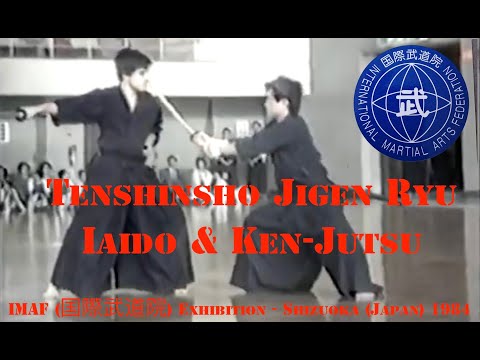 Tenshinsho Jigen Ryu: Iaido & Ken-Jutsu - IMAF (国際武道院) Exhibition  - Shizuoka (Japan) 1984