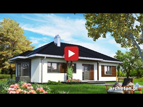 Projekt domu Milena - archeton pl - parterowy - 108,3 m2