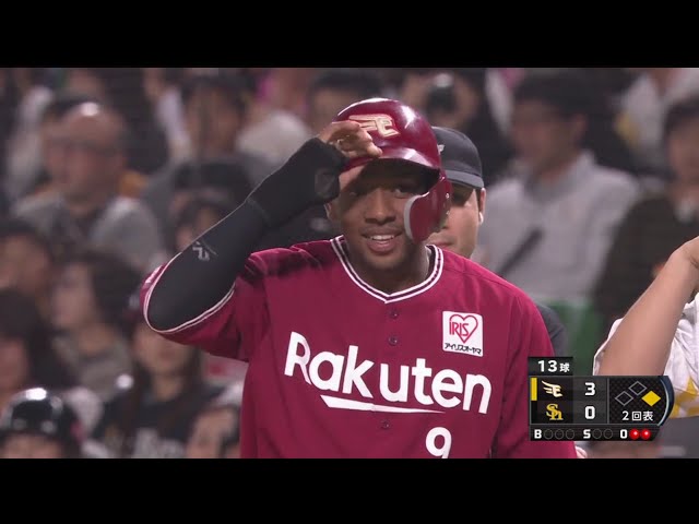 【2回表】チームを勢いづける!! イーグルス・オコエの2点タイムリーヒット!! 2019/5/1 H-E