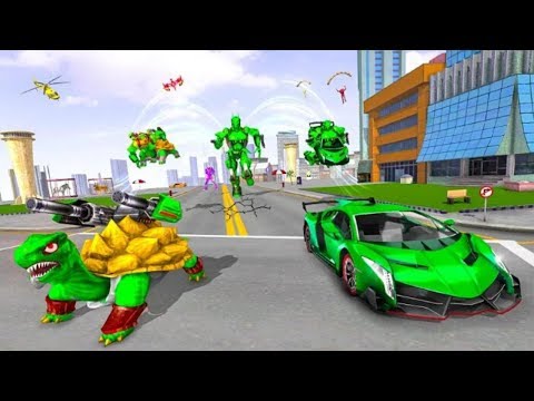 Turtle Super Robot Car Transform Shooting Android Gameplay