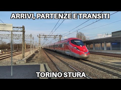 Treni in arrivo, partenza e transito a Torino Stura, con varie strombazzate !