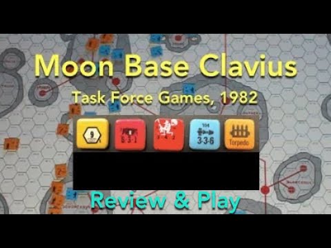Moon Base Clavlus (Task Force Games) Review & Play