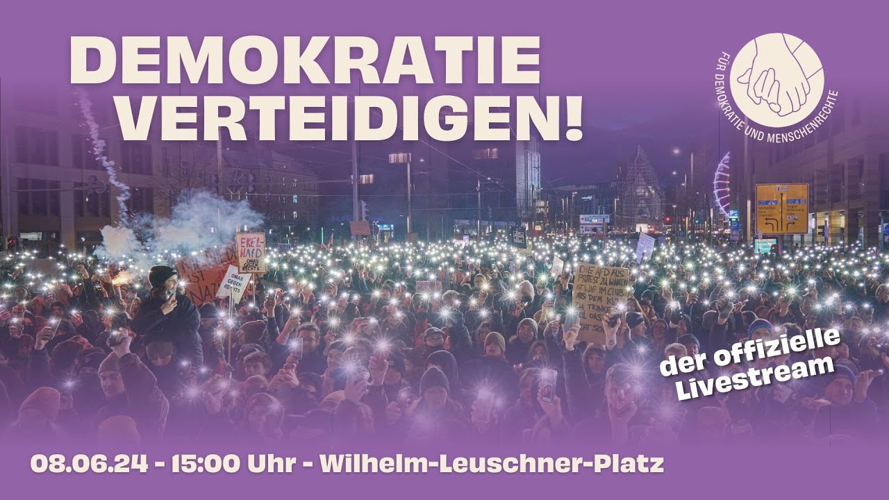 Live aus Leipzig: Großdemo „Rechtsextremismus stoppen, Demokratie verteidigen“