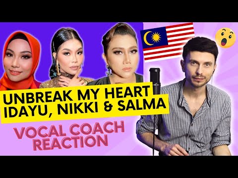 YAZIK reacts to Unbreak My Heart - Idayu, Nikki, Salma