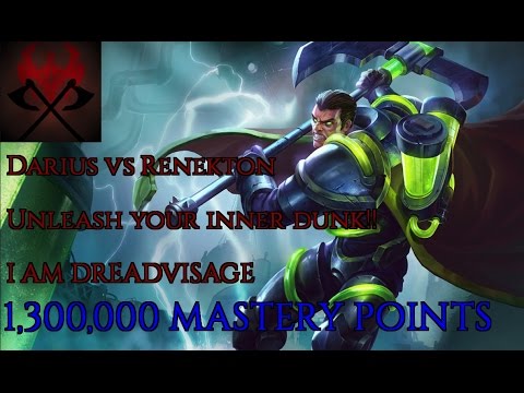 Darius vs Renekton [7.6][RANKED] - SAVAGE DUNKS! - [ROAD TO DIAMOND] -- 1,300,000 MASTERY POINTS --