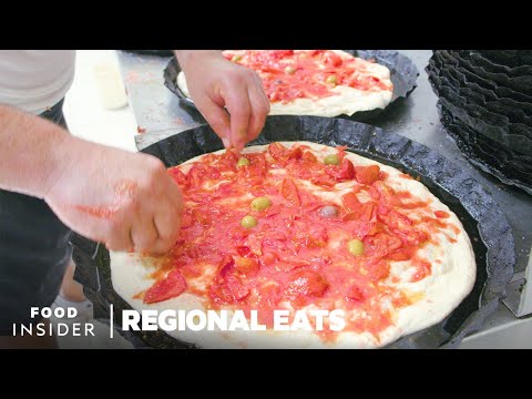 意大利的法式乾酪麵包是如何製作的？ (How Barese Focaccia Bread Is Made In Italy | Regional Eats)