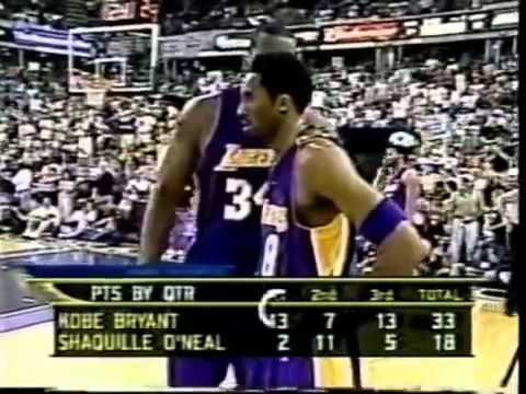 Kobe Bryant vs Kings Game 4 WCSF (2001/05/13) - 48 Pts, 16 Rebs, 15/29 FGM!