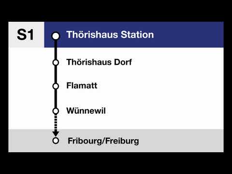 BLS Ansage » S1 Begrüssung in Thörishaus Station | Bauarbeiten | SLBahnen