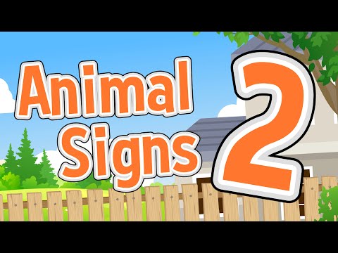 Animal Signs 2 | Domestic and Farm Animals | Jack Hartmann