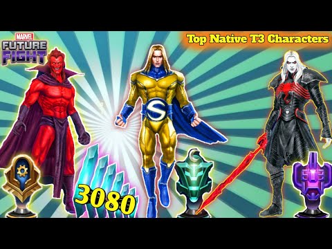 [Top Native T3 Characters] // Rank in marvelfuturefight #MFF #RKMFF