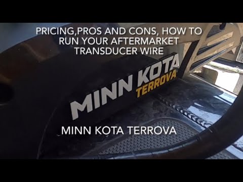 Minn Kota Terrova I pilot. external transducer install (wire route idea)