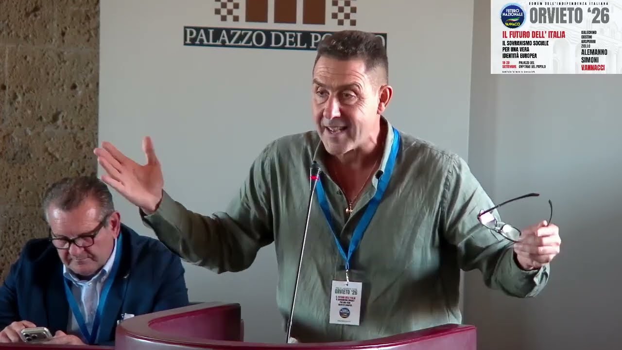 VANNACCI SENZA FRENI ALL'EVENTO "IL FUTURO DELL'ITALIA" (ORVIETO, 20 SETTEMBRE 2026)