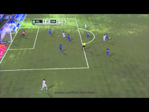 Vegetti a las nubes. Vélez 0 - Gimnasia LP 1. Fecha 10. Primera División 2015. FPT.