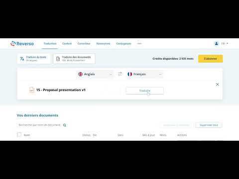 Reverso Documents - Vidéo 1
