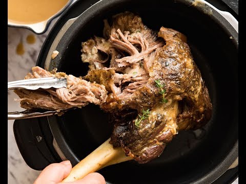 Slow Cooker Roast Lamb Leg