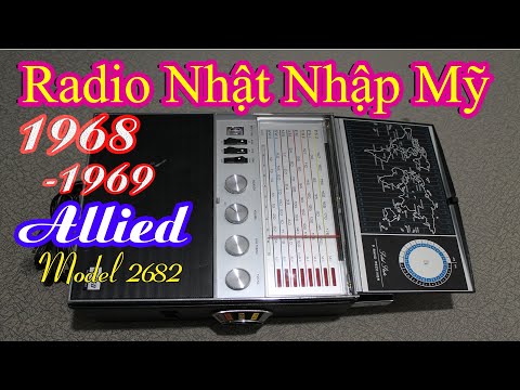 Radio Cổ Của Nhật Nhập Qua Mỹ 1968-1969 Allied Solid State 8 Band Radio model 2682