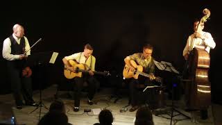 Gadjolinos Quartet plays Oriental Shuffle (Django Reinhardt) - Live in Affoltern, Switzerland
