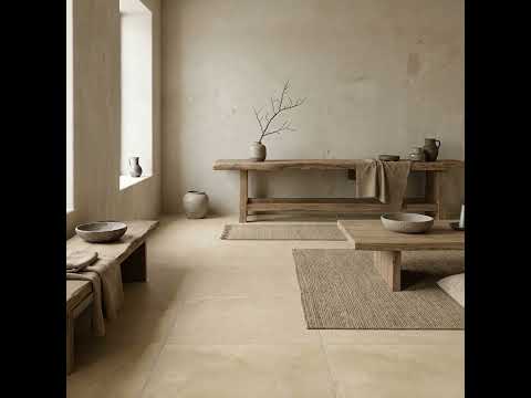 Carrelage sol traditionnel Estany sable 60x60 cm