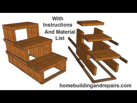 Easy To Follow Instructions And Material List For Building This Awesome Small Three Step Stairway