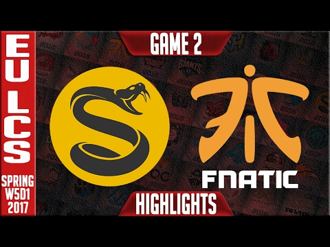 Fnatic vs Splyce Game 2 Highlights - EU LCS W4D3 Spring 2017 - FNC vs SPY G2