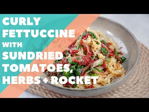 Curly Fettuccine with Sundried Tomatoes, Herbs and Rocket | Good Chef Bad Chef S11 Ep44