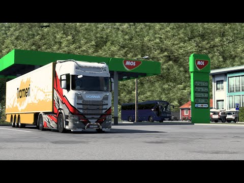 ETS 2 Realistic Romanian MAP 1:5 by Alexandru Scania S520 - Arad - Deva [Steering Wheel + Shifter]