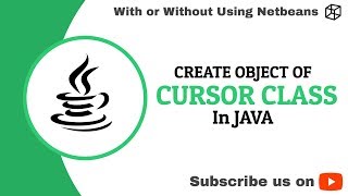 Lect. 1.13 - Cursor class in Java || Change Cursor when hovering mouse on object ||
