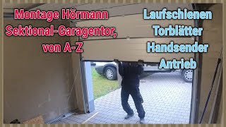 Montage Hörmann Garagen-Sektionaltor LPU 42 ,M-Sicke ,Z-Beschlag, Antrieb ProMatic Serie 3