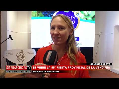 Se viene la 55° Fiesta Provincial de la Vendimia en Colonia Caroya
